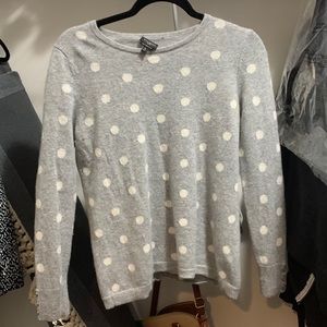 Cashmere polka dot sweater
